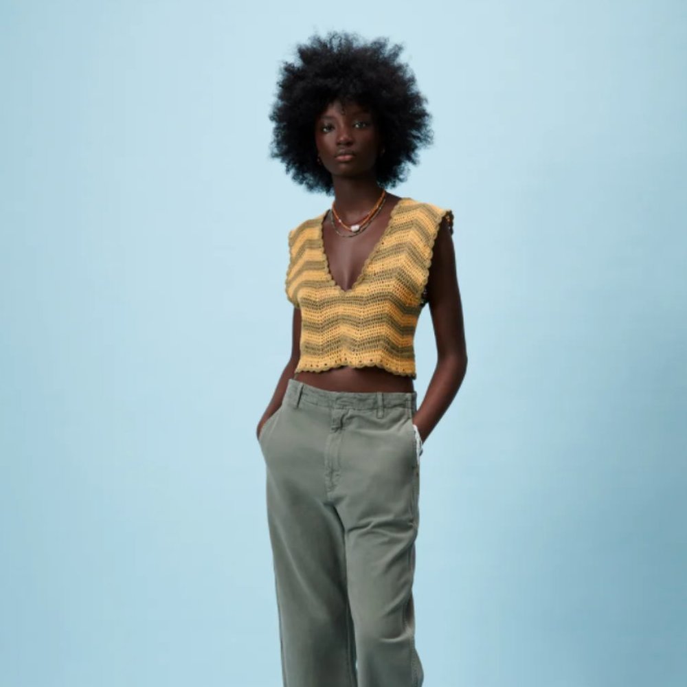 Zara Crochet Crop Top S